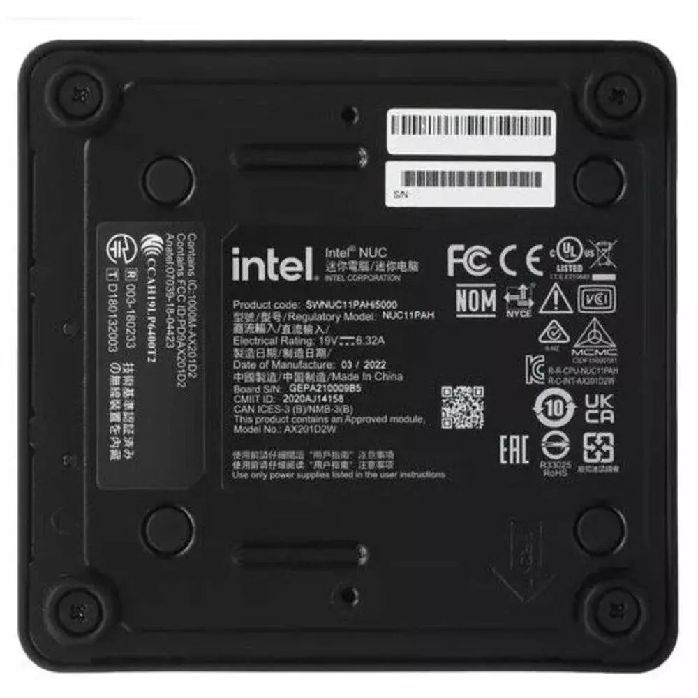 Платформа Intel NUC NUC11PAHI50Z00 Черный
