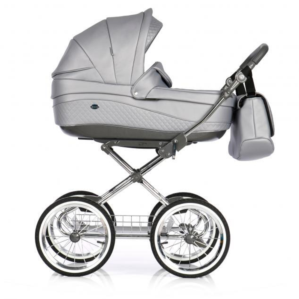 Детская коляска 3 в 1 Roan Emma E-94 (Серая кожа)
