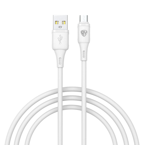 Кабель для зарядки USB(A)-microUSB BY Fusion, 18Вт, 1 м, 3A, TPE, белый
