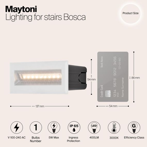 Подсветка для лестниц Maytoni Bosca O045SL-L5W3K