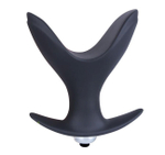 Анальный расширитель силиконовый с вибрацией Onjoy Silicone Collection (Цвет: черный)