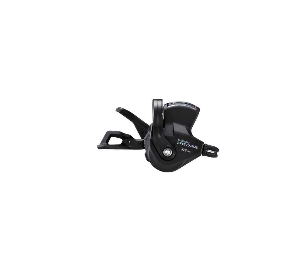 Шифтер Shimano Deore, M6100, правый, 12 скоростей, индикатор, трос 2050мм, черный OEM