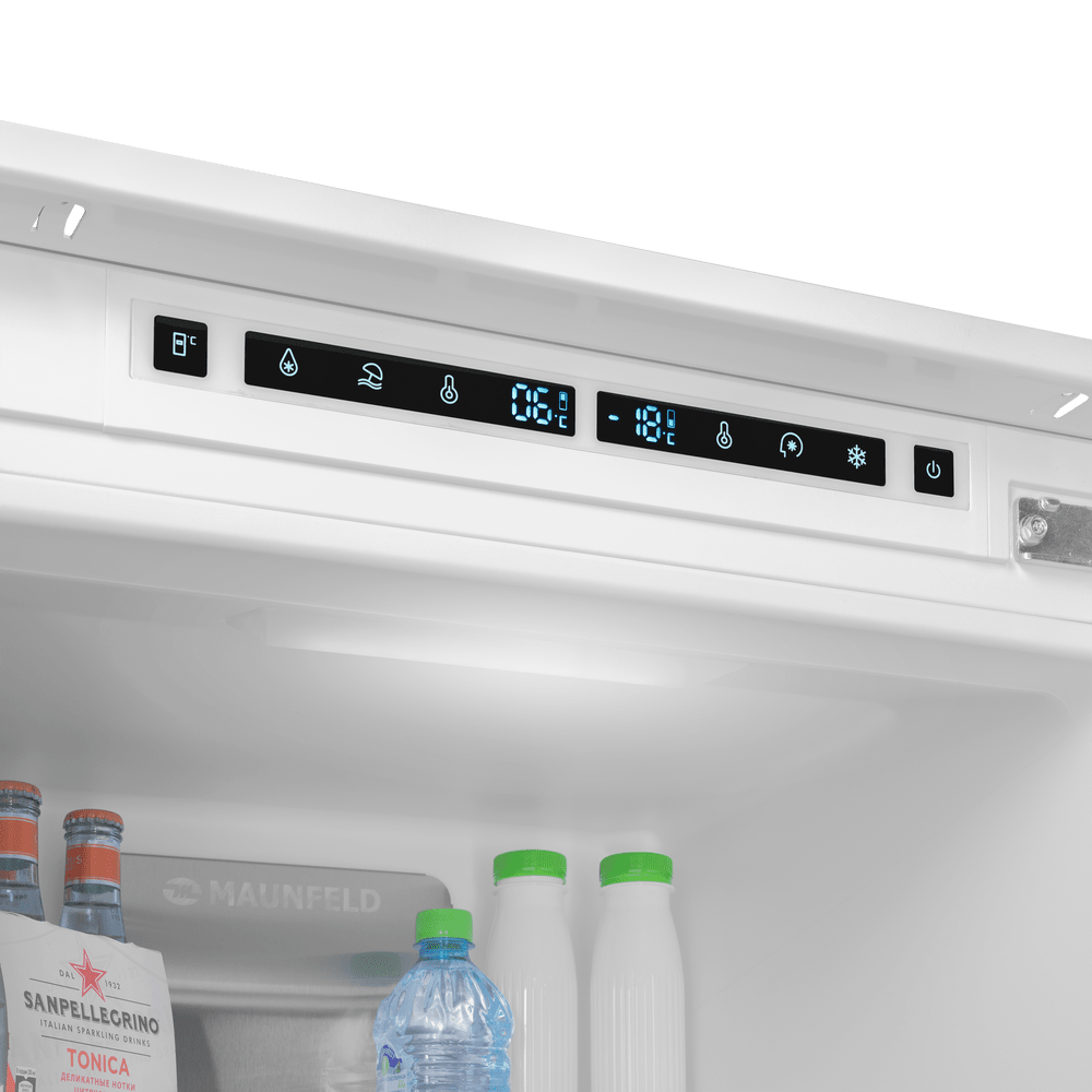 Встраиваемый холодильник NO FROST с инвертором MAUNFELD MBF193NFWGR Inverter