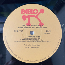 Винтажная виниловая пластинка LP The Oscar Peterson Big 6 At The Montreux Jazz Festival 1975 Оскар Питерсон (США 1975)