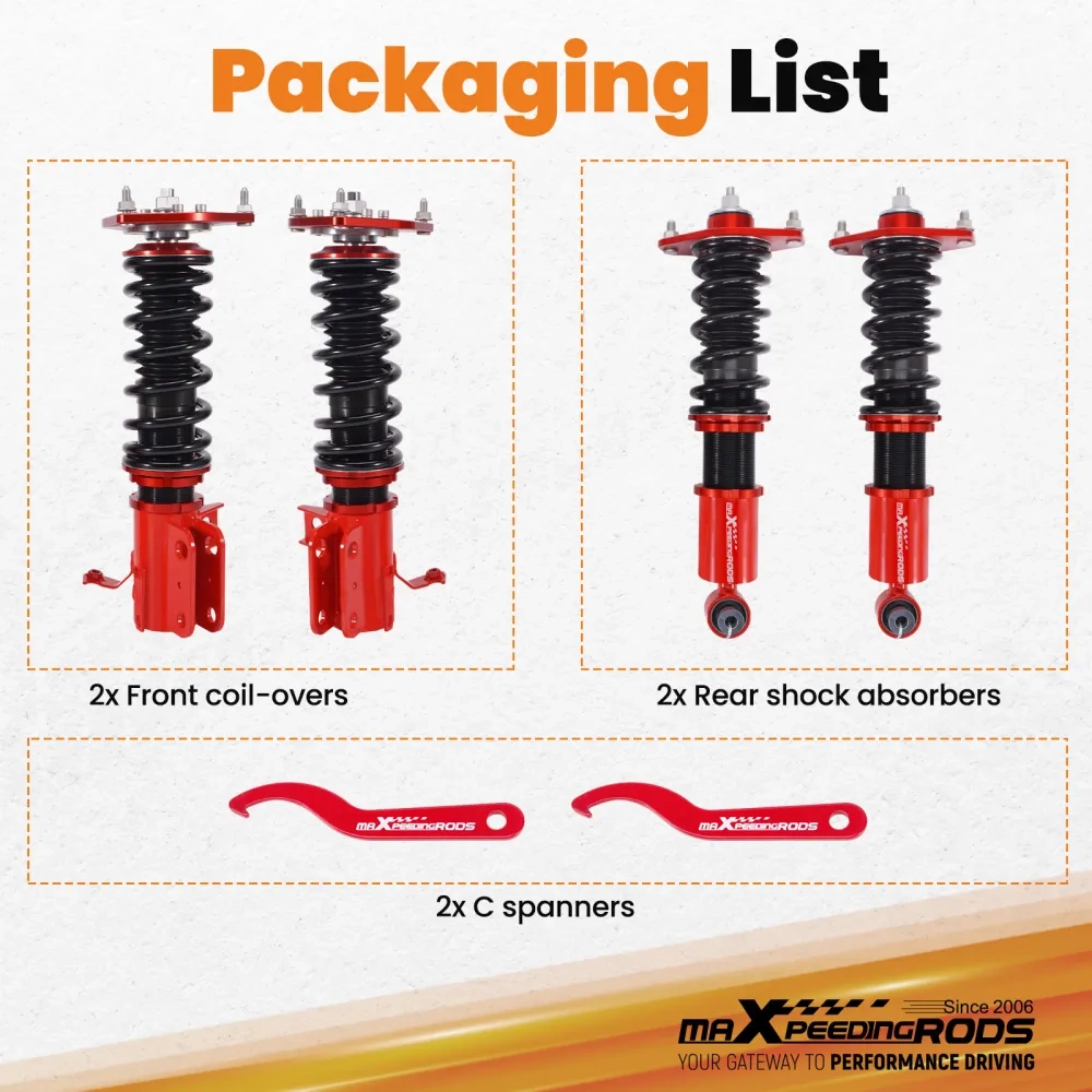 MaXpeedingrods Coilovers Suspension подходит для автомобиля Subaru BRZ compatible for Toyota 86 compatible for Scion FR-S 12-22