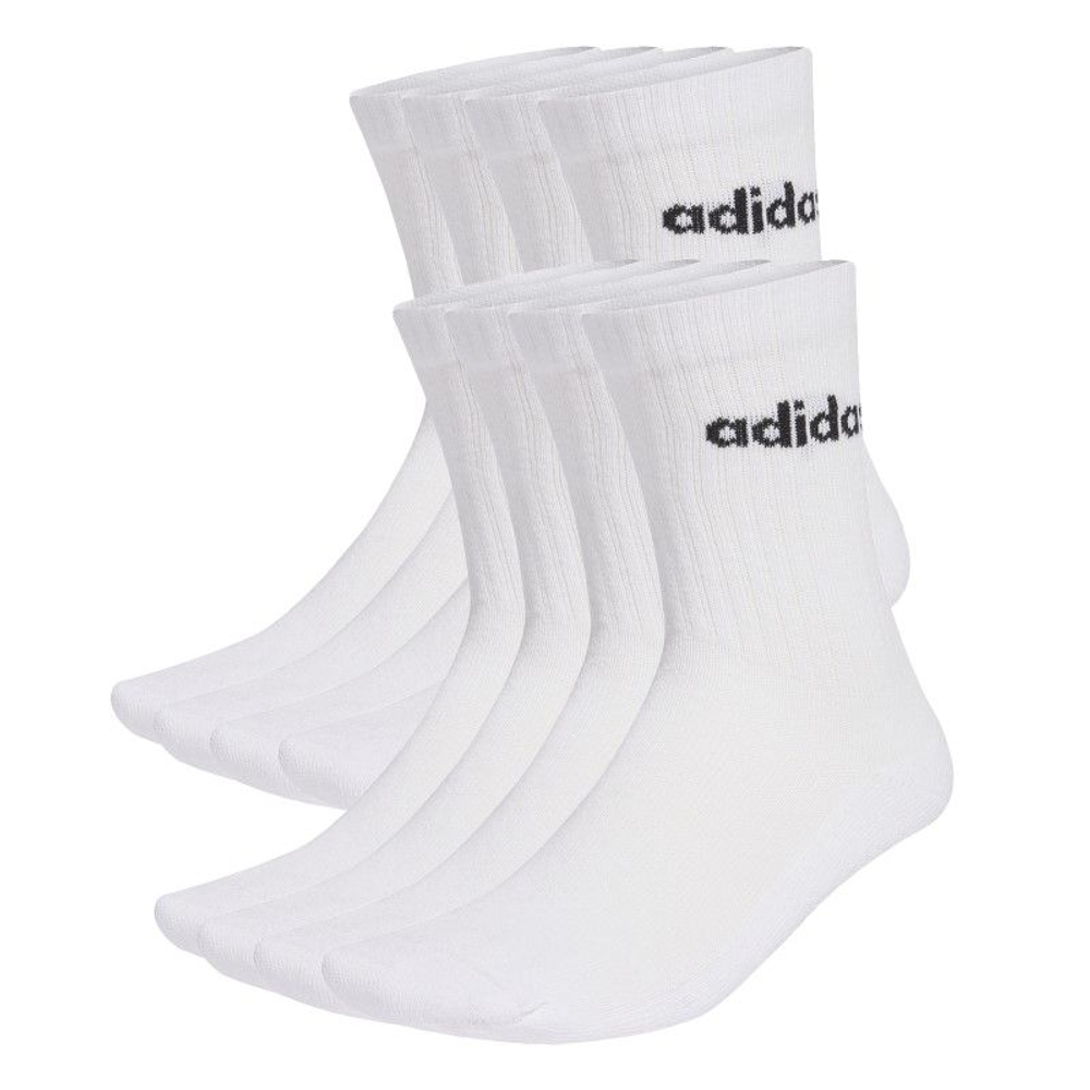 Теннисные носки Adidas Linear Cushioned Crew 10P - white/black