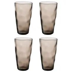 Набор стаканов hollow, 550 мл, серо-коричневый, 4 шт.