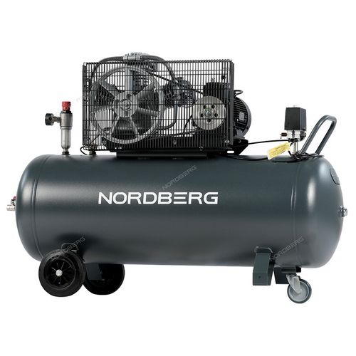 NORDBERG (NCP200/580) Компрессор поршневой с ременной передачей 380В, ресивер 200л, 580л/мин