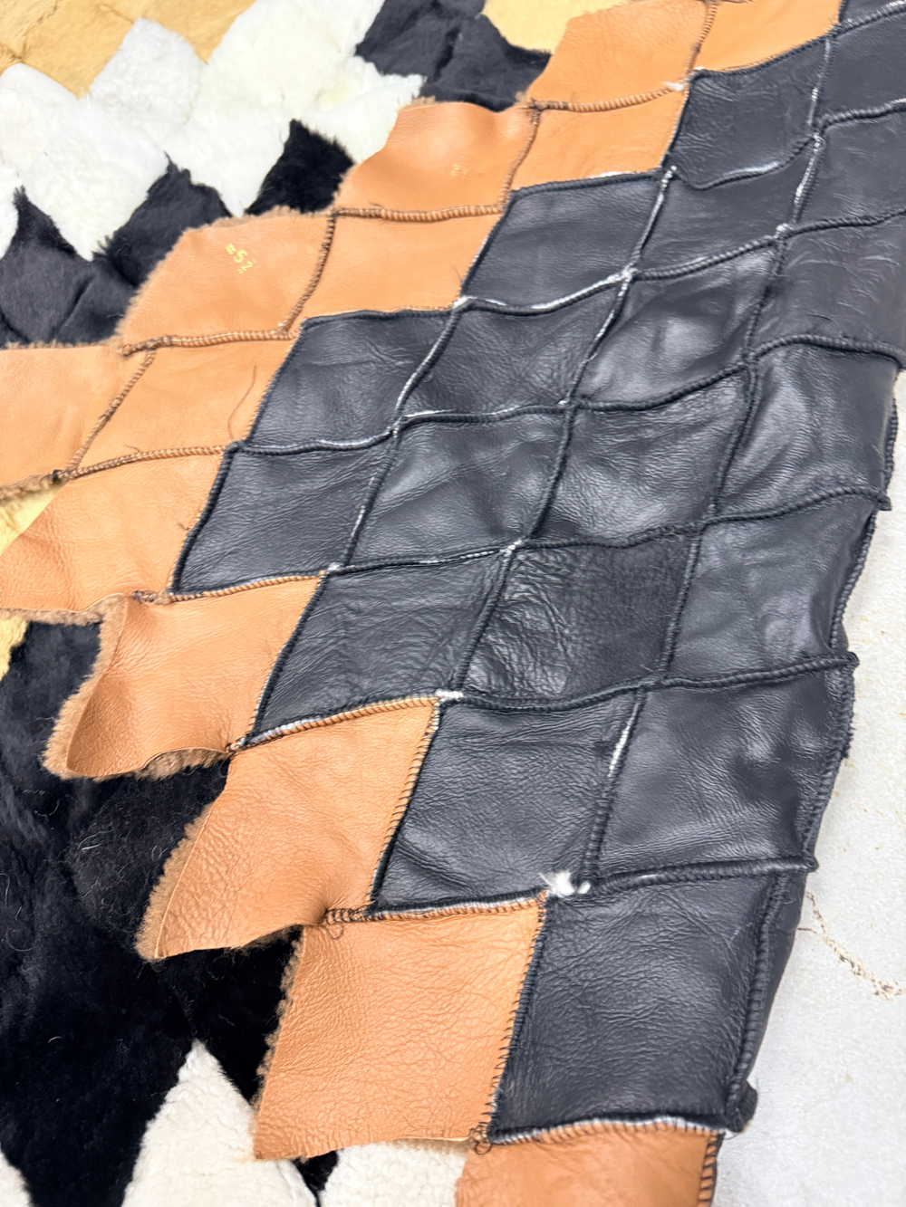 Покрывало меховое ковер из шкуры овчины