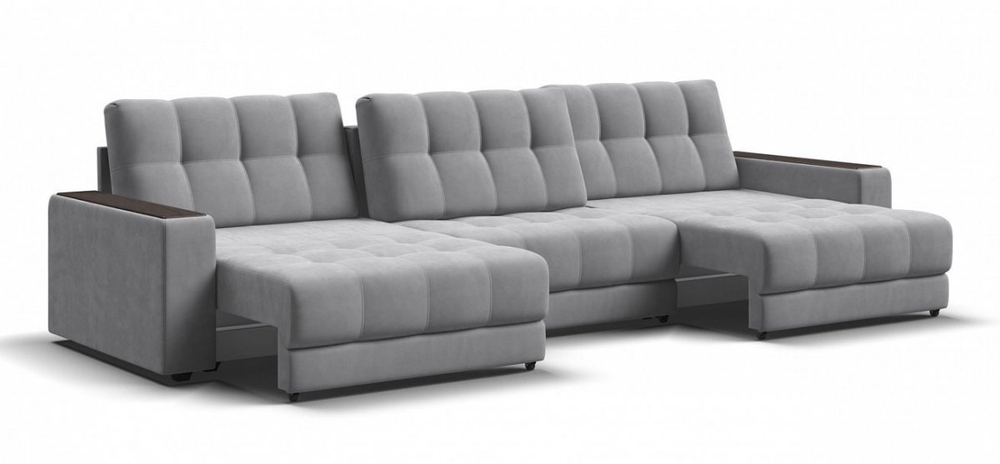 Диван Босс Гранд Велюр Монолит сталь