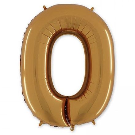 Буква "О" золото 102 см