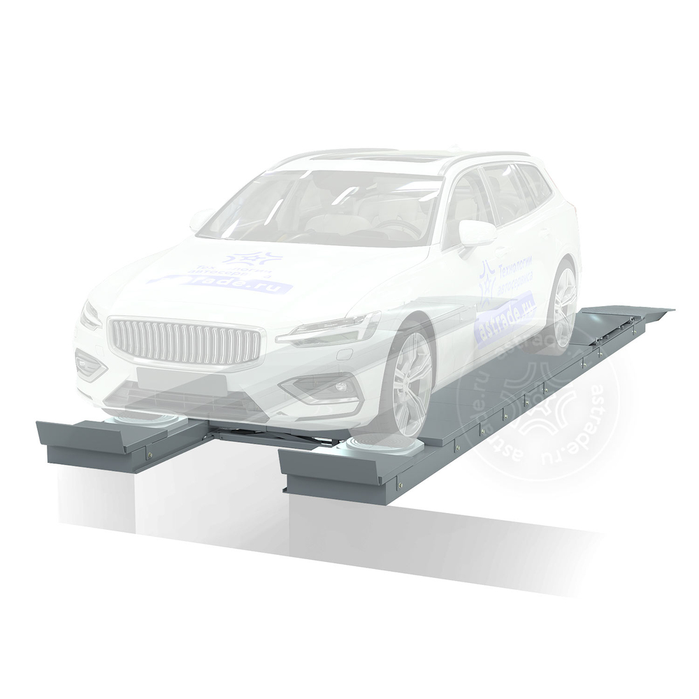 Ямные пути LAUNCH 55WF с траверсой 2.7 т. (серые)