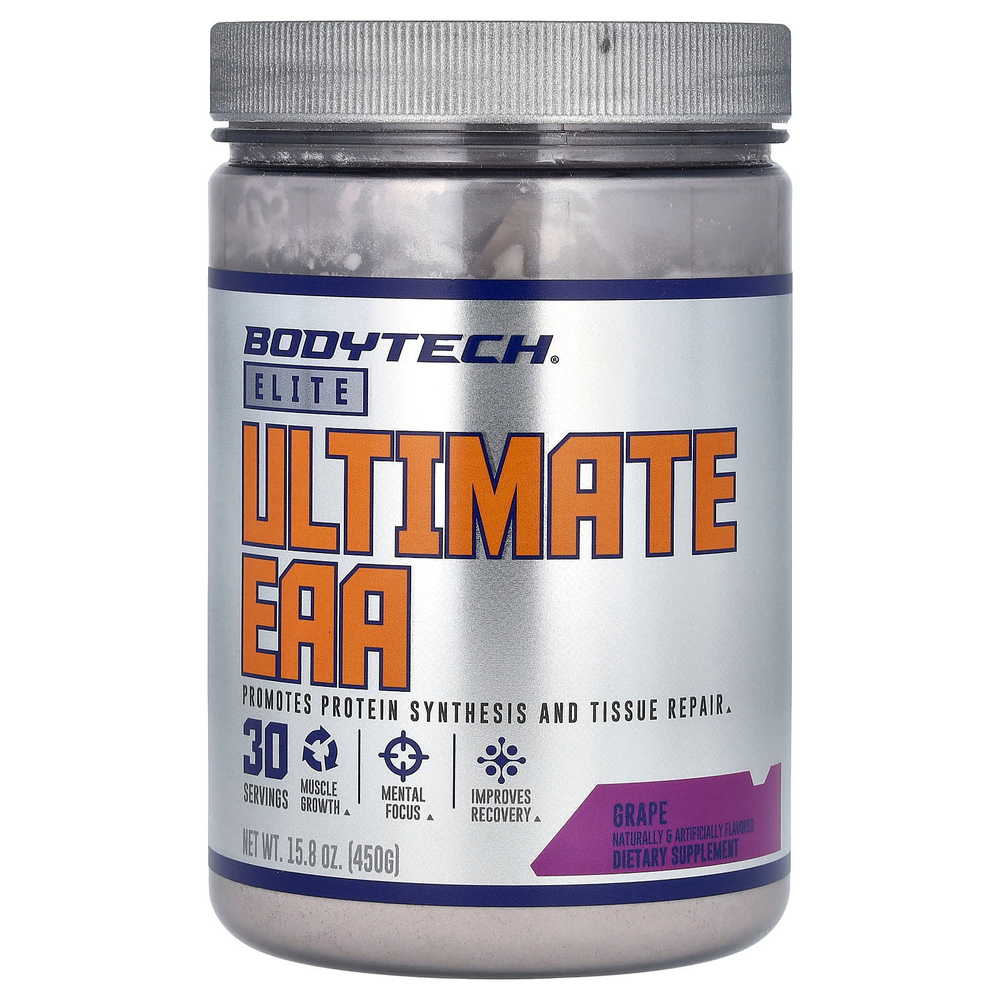 BodyTech, Elite, Ultimate EAA, со вкусом винограда, 450 г (15,8 унции)