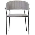Стул Turin серый с чёрными ножками