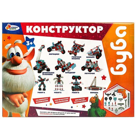Конструктор БУБА кор.41,2*29*5,5см ИГРАЕМ ВМЕСТЕ