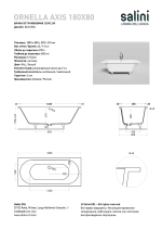 Ванна Salini ORNELLA AXIS S-Stone 180x80 103421M белая матовая