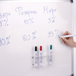 Держатель магнитный для 4 маркеров для доски (85×160 мм), прозрачный акрил, BRAUBERG, РОССИЯ, 235530