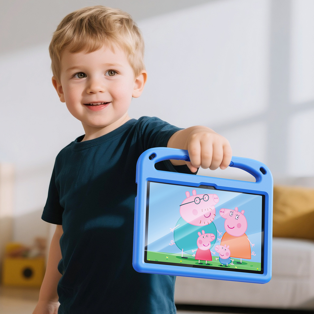 Детский чехол синего цвета на планшет Lenovo Tab K10 Gen 2 10.1 и Tab 10.1 Tablet (2025-) от Dux Ducis, серия Puff Series Case