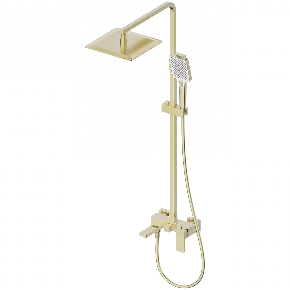 Душевая система WONZON & WOGHAND CUBE 2.0 WW-88047068-BG брашированное золото
