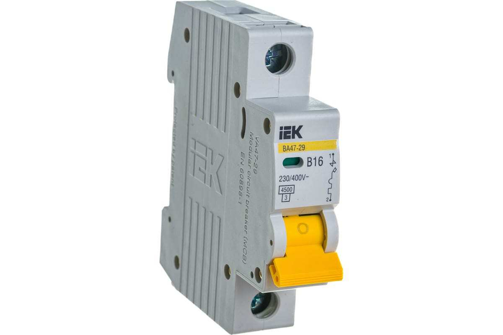Автоматический выключатель ВА47-29 1Р 16А 4,5кА В IEK