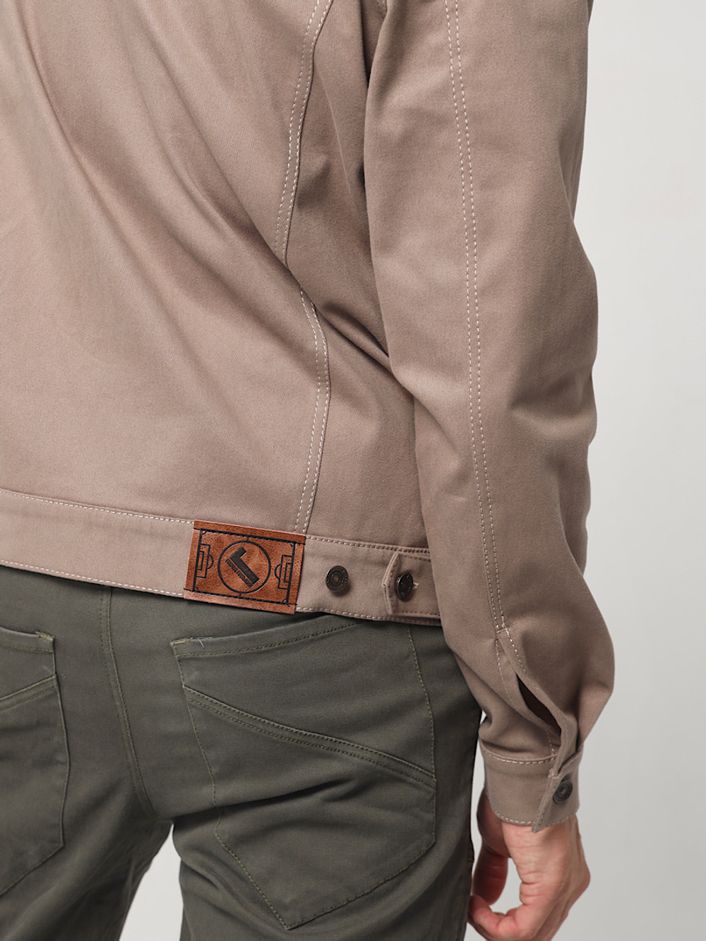 Джинсовая куртка джинсовка бежевая коричневая Город Горький