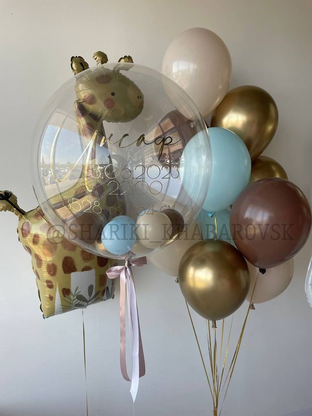 Воздушные шары на выписку для мальчика №8051