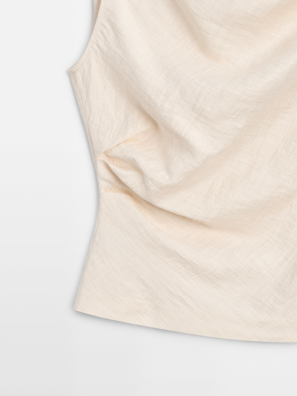 Massimo Dutti Асимметричный топ, бежевый