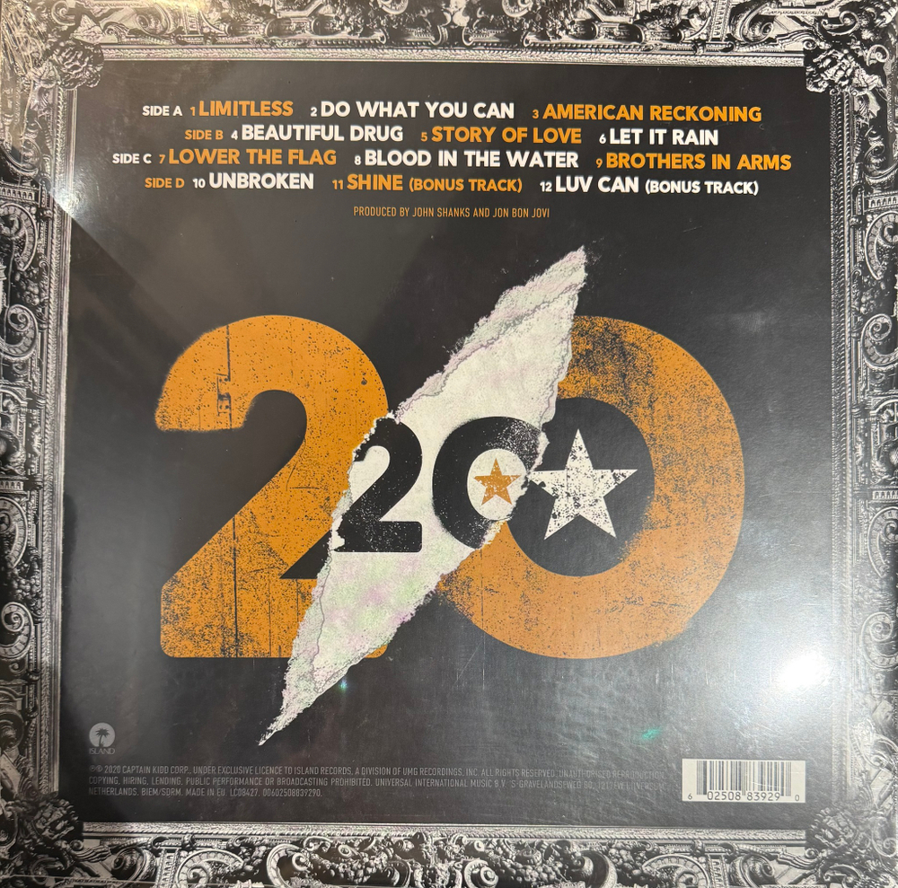 Виниловая пластинка Bon Jovi – 2020 2LP