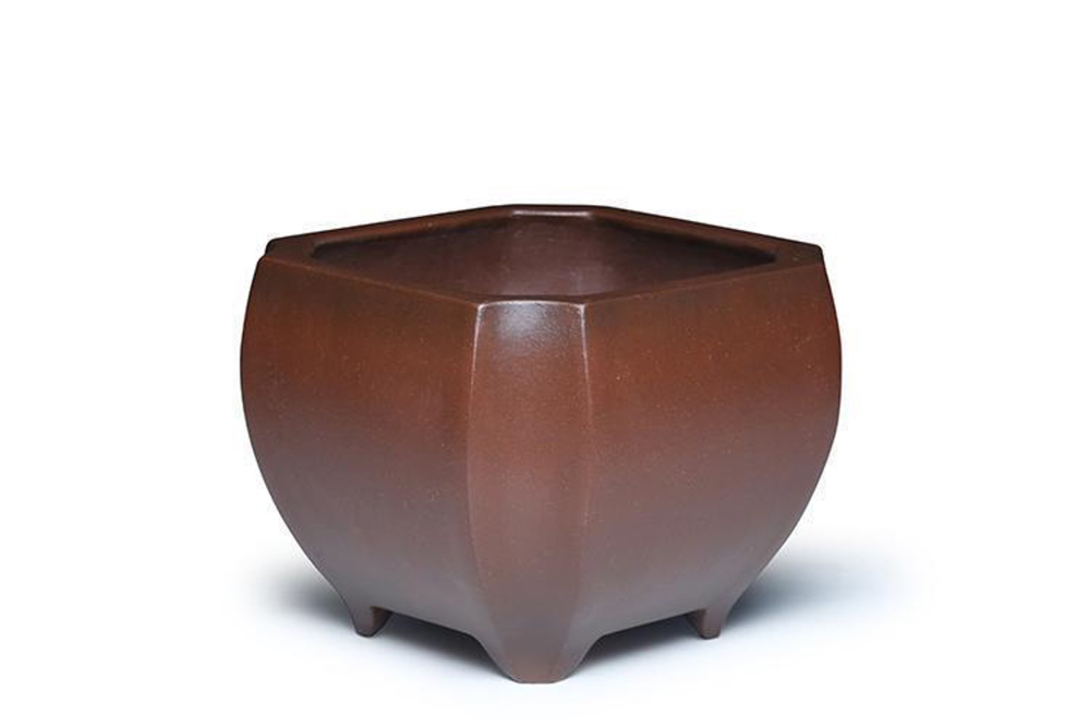 Премиальный неглазурованный горшок для бонсай от Мастера Чжана (исинская керамика) |31.0*22.5*19.0