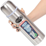 Термос нержавеющая сталь, 0.75 л, узкая горловина, Biostal, колба нержавеющая сталь, пробка с ситечком, NВ-750Z