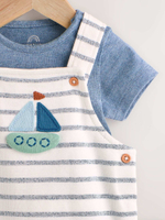 Комбинезон и боди в комплекте для малышей Next E47-399, Голубой, Молочный