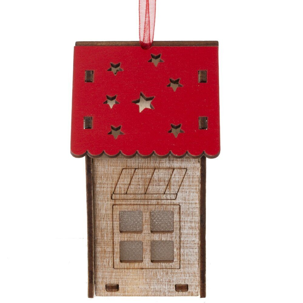 GAEM Изделие декоративное подвесное "Домик" с подсветкой, L5,5 W5 H9 см, 2в.