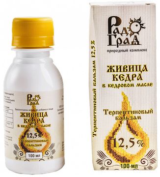 Живица кедровая в кедровом масле, 12,5% 100 мл