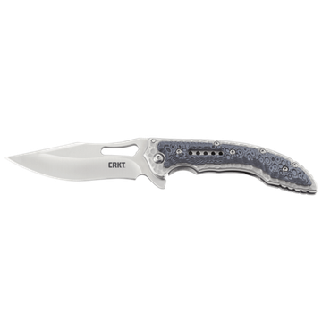 Складной нож CRKT 5462 Fossil c клинком из стали 8Cr13MoV, рукоять G10 / Stainless Steel