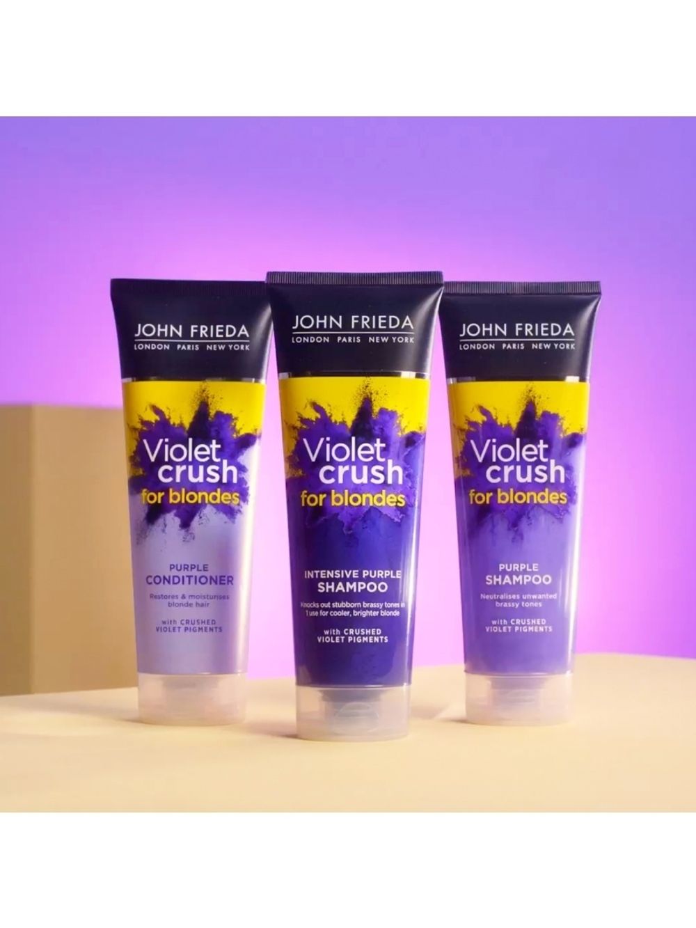 John Frieda VIOLET CRUSH Кондиционер с фиолетовым пигментом для  восстановления и поддержания оттенка светлых волос 250 мл – купить за 1 211  ₽ | Shvabra24 - товары для дома и красоты