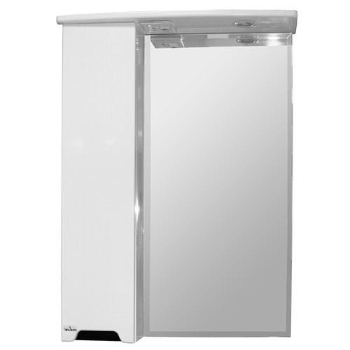 Зеркальный шкаф "ПРОМЕТЕЙ" левый с подсветкой(ПВХ)