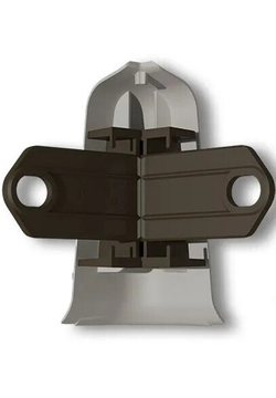 Угол наружный с крепежом для плинтуса 70мм "Деконика" 547 Лофт светло-серый