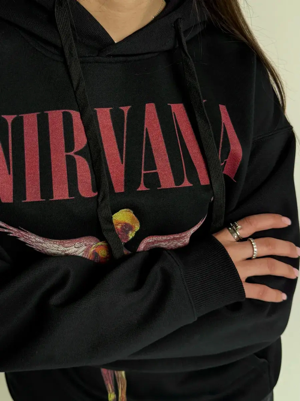 Худи PARABOLA Nirvana оверсайз варенка для мужчин и женщин
