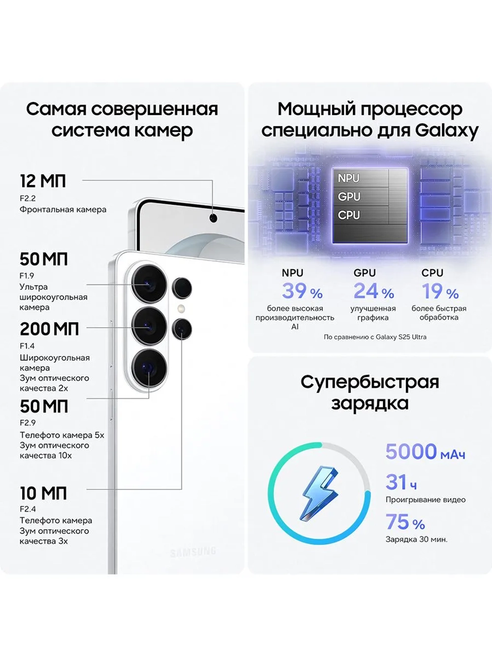 Смартфон Samsung Galaxy S26 Ultra SM-S948BZWBCAU