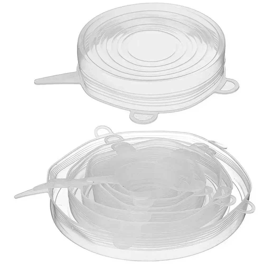 Набор крышек универс. силик. круг.6 шт d=/16/19см h=3 см