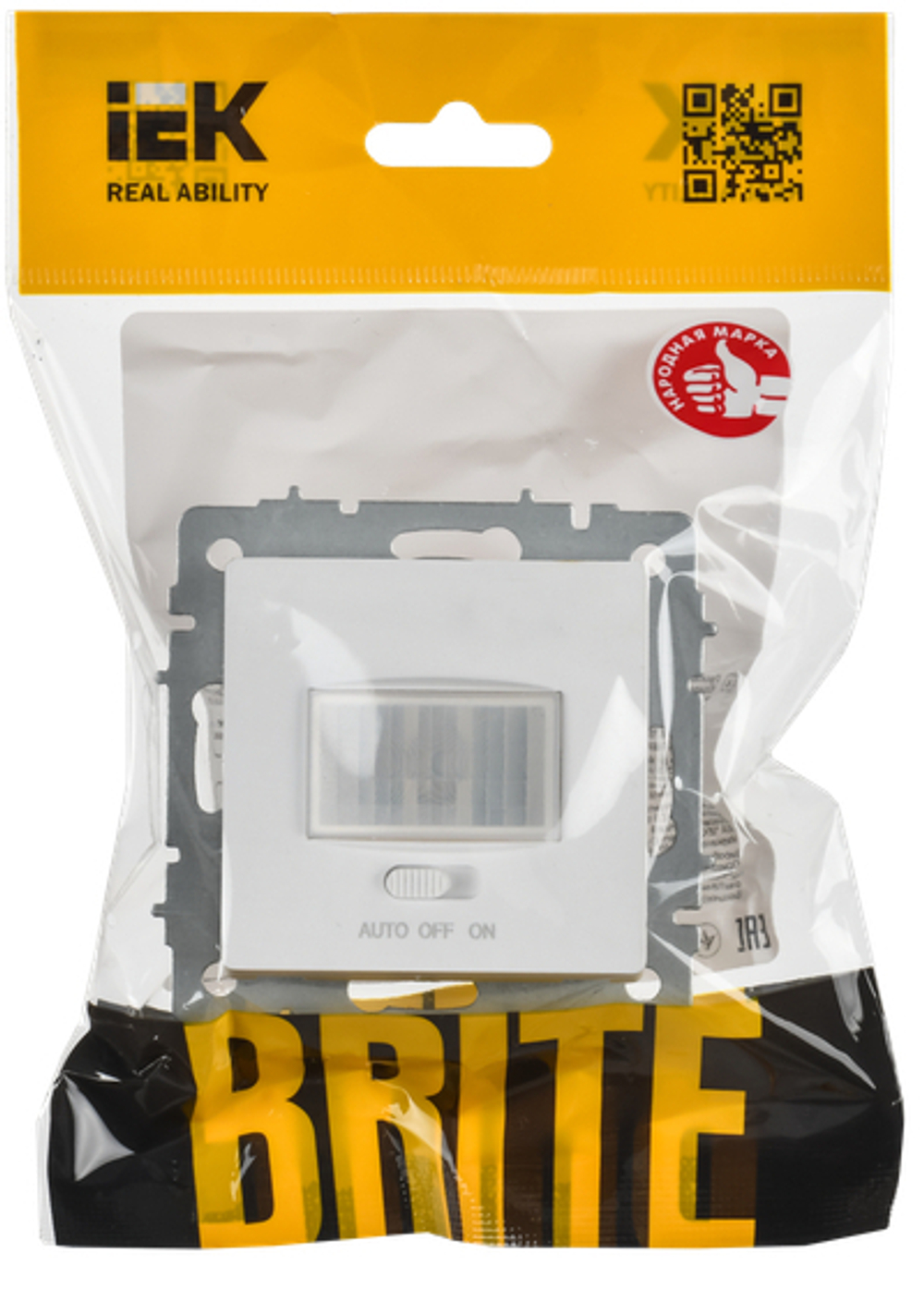 BRITE Датчик движения ДС10-1-БрАБ арктический белый IEK