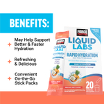 Force Factor, Liquid Labs, тропические фрукты, 20 пакетиков в стиках по 7 г (0,25 унции)