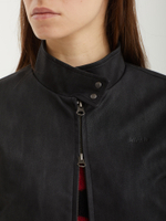 Женская Куртка Vintage Washing Leather Bomber