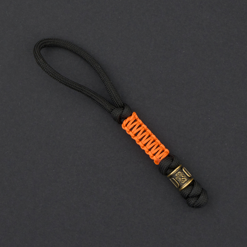 Темляк с оранжевым микрокордом