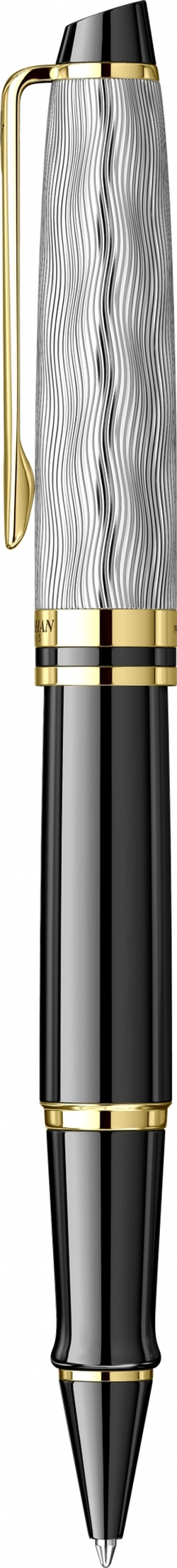Ручка-роллер Waterman Reflections of Paris Expert DeLuxe Black GT Fblack в подарочной коробке
