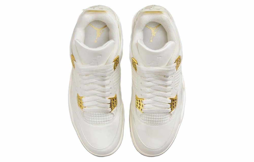 Кроссовки Jordan Air Jordan 4 Metallic Gold (Женская размерная сетка)