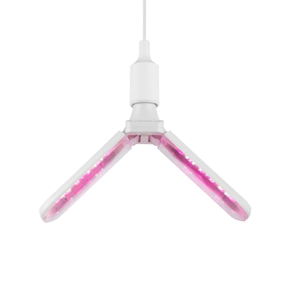 Фитолампа для растений светодиодная ЭРА GREEN LINE ФИТО-20W-PL-E27-GR 2-х лепестковая красно-синего спектра 20 Вт Е27