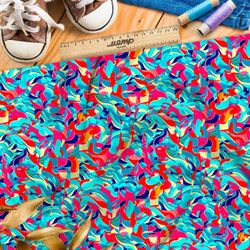 Ткань Ниагара Софт футуристические миры