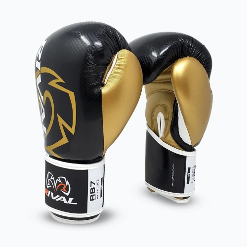 Боксёрские перчатки Rival RB7 Fitness Plus Bag black/gold