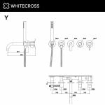 Смеситель для ванны WhiteCross Y Y1240GLB матовое золото